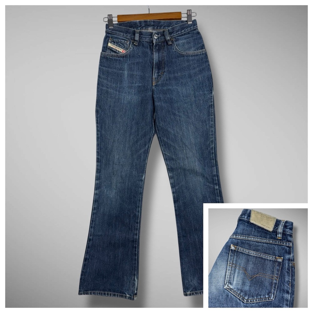 Diesel Kid Jeans Youth Size 14 W24 L29 Blue Denim Bootcut‎ Fades Zip Fly